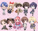 お望みのデフォルメ度合いでミニキャラ作成します 白兎あわの絵でミニキャラ発注しませんか イメージ1
