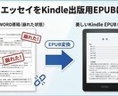 小説原稿をKindle出版用に整形・変換します 改ページ崩れ・目次不作動・画像ズレを解消します イメージ1