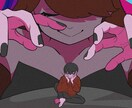 MVイラストやアイコンなどオリジナルの絵を描きます 可愛い系、カッコイイ系、不気味系など色々な絵柄で描きます。 イメージ8