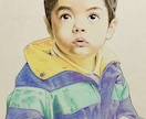 写真を元に似顔絵を描きます A３サイズのケント紙に写真から色鉛筆でリアルに描きます。 イメージ3