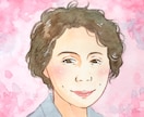 色紙サイズ☆優しい水彩画の似顔絵お描きします 世界でただ一枚のオリジナル。大切な方への贈り物にも イメージ3