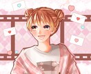可愛い女の子イラストを制作します SNSのアイコンや観賞用などにꕤ.。 イメージ1