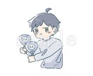 ゆるっとしたアイコン描きます サンプルのような、ゆるかわな雰囲気のイラスト描いてます！ イメージ3