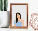 シンプルなおしゃれ似顔絵描きますます アイコン・ウェディング・記念のプレゼントにも イメージ4