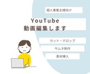 YouTube動画編集します カット、字幕、サムネ、音楽挿入を基本的に イメージ2