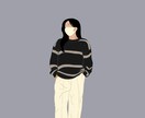フラットタイプの人物イラストを作成します オシャレ/匿名なイラストでおなただけのイラスト✨ イメージ6