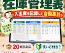 小さなお店の在庫管理表をスプレッドシートで作ります 入出庫を入力するだけで現在庫を確認できます イメージ1