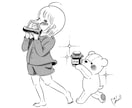 ガラスペンタッチのオシャレなイラストお描きします センスある！一目置かれる！美大卒イラストレーターがお届け！ イメージ8