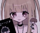 可愛いイラスト制作いたします 個性的で目を惹く！可愛くて少し仄暗いイラストを描きます！ イメージ2