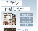 イベントや店舗オープンに！　伝わるチラシ作成します 認知度アップ/集客アップに！　ご要望を細かくヒアリング！ イメージ1