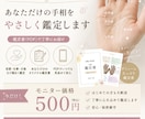 あなたらしく進めるヒントをお届けします 手相全体の総合鑑定＋お悩みひとつ イメージ1