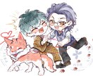 かわいいちびキャラを制作いたします どんなキャラクターもゆるふわちびキャラに。任せてください！ イメージ6
