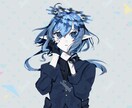 腰から上〜描きます 可愛くてちょっと暗いイラストをお求めの方におすすめ！ イメージ3