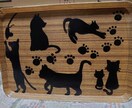 猫のシルエットのイラストを描きます キャットシルエットを描きます。 イメージ2
