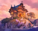 人物・背景のイラストを描きます 【基本】全身絵＋背景ありのイラストを制作します イメージ5