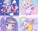 レトロポップなデフォルメイラスト描きます 商用利用料込み！レトロ可愛いイラスト描きます イメージ1