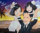 手描きの似顔絵お描きします ウェルカムボードや結婚する方へのプレゼントなどに♪ イメージ3