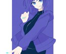 フラットデザインなキャライラストを描きます スマートフォンの壁紙やSNSアイコンなどにおすすめです！ イメージ6