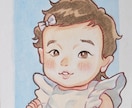 世界にひとつだけ・お子様の似顔絵を描きます 【スタートアップ割引】優しいタッチのかわいい赤ちゃんイラスト イメージ3