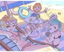 目を引くPOPなイラスト描きます 繊細かつ大胆なディティールで、欲しいものを的確にお届け！ イメージ2