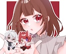 かわいいアニメ塗りのイラストを描きます SNSのアイコンや、お友達へのプレゼントにも！ イメージ3
