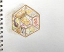 お好きな食べ物を色鉛筆で描きます メニューの挿絵やインテリアにも。ハガキ内サイズ対応 イメージ2