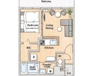 イラスト調の間取り図を作ります 住宅･民泊･レンタルスペースの広告やマイソクにご活用ください イメージ4