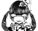 モノクロ個性的イラスト描きます 独特な世界観のイラストで誰とも被らないイラスト! イメージ1