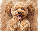 犬猫兎など！ペットのお写真を水彩画風に加工いたます プロ仕様！背景の追加や変更、ポーズの変更も可。最短2日納品！ イメージ8