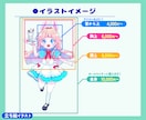 TRPG・IRIAMの可愛い立ち絵かきます 夏のポップなイラストや、ゆめかわ、ファンタジーなど イメージ5