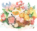 商用◎水彩で食欲をそそる食べ物のイラストを描きます 広告・挿絵・メニューに。ラフ修正無制限、ヒアリングが得意です イメージ8