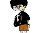 手書きでサラッとポップなイラスト描きます ポップでゆるいイラストを描きます。 イメージ1