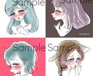 物憂げで癖になるオリジナルアイコン・挿絵描きます 毒と蜜な乙女イラストでおしゃれに気分転換 イメージ1