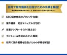 AIで高品質なSEO記事作成方法教えます 専用プロンプト・記事作成マニュアル完備 イメージ2
