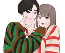 イラスト風似顔絵描きます キラキラかわいい！アニメイラスト風の似顔絵お描きします！ イメージ3