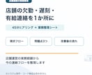 店舗の欠勤・遅刻・有給連絡を1か所に整理します LINE・電話・口頭の連絡を確認しやすい流れに整理します イメージ1