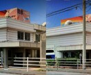 写真のレタッチ行います 背景歪みほぼ無し、電線・看板除去、シミシワ消し、体型変化 イメージ4