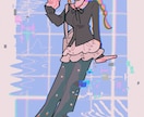 最短当日で地雷系やサブカル女子のイラスト描きます 初めての方も大歓迎！アイコンからキャラデザまで丁寧に対応 イメージ2