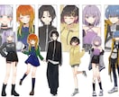 全身イラスト！立ち絵＋表情差分お描きします TRPG、ゲーム、三面図、脳内イメージのアウトプットにぜひ イメージ1