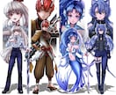 TRPG・ゲーム・動画用の立ち絵を制作いたします オリジナルキャラクターのデザインから完成までお任せください！ イメージ2
