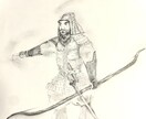 歴史・古代史などの人物風景画をモノクロで描きます 文章に添える白黒の挿絵を描きます。歴史や文献、古代史など。 イメージ7