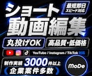 高品質・丸投げ◎SNS用ショート動画を編集します クライアントの意図を汲み取ったクオリティの高い動画制作を提供 イメージ1