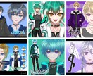 男性VTuberに！全部込！Live2D制作します 高稼働！表情差分2種付き＆選べるロゴorSDキャラ4種！ イメージ6