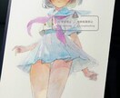 コピック・水彩で美少女アナログイラスト描きます お好きなキャラクターを手描きアナログイラストで描きます イメージ3