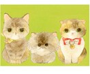 額縁込み　ペット似顔絵描きます デフォルメでふわっと可愛く透明水彩で描きます イメージ1