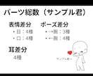 超差分特化！もちもちミニキャライラスト描きます psd形式で組み合わせ自由！しかもかわいい！ イメージ4