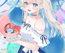 一枚絵イラストお描きいたします あなただけのオリジナルキャラクターをお作り致します イメージ2