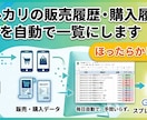 メルカリの販売履歴・購入履歴を自動で一覧にします 完全放置！販売・購入履歴を自動一覧化◎確定申告、在庫管理 イメージ1