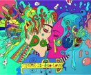 個性的なイラスト・似顔絵・本のカバーなど描きます ビビッドな色使いでどこへでても目を引くデザインを提供します イメージ6