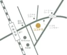 シンプルでわかりやすい地図を制作します シンプル・おしゃれ・和風など、ご希望に合わせて制作します イメージ2